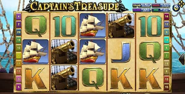  สัญลักษณ์ภายในเกม Captain Treasure Pro