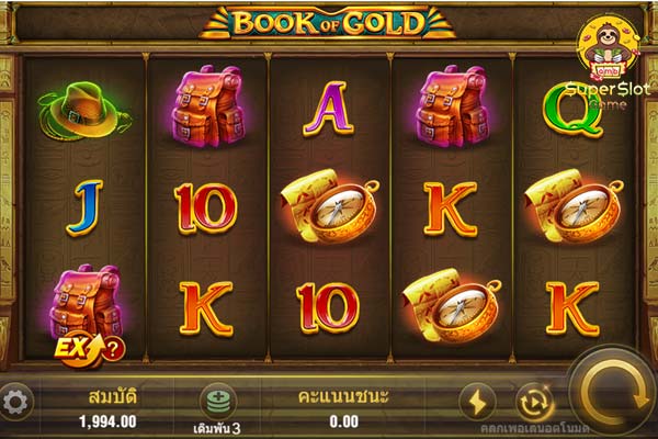 กติกาของเกมสล็อต Book of Gold หนังสือทองคำ