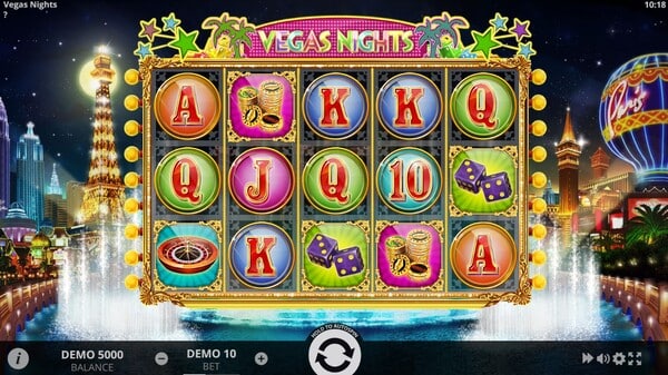 รูปแบบของเกม Vegas Nights