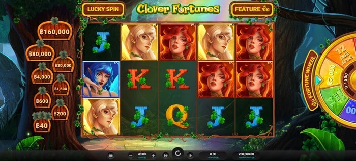 รูปแบบของเกม Clover Fortunes